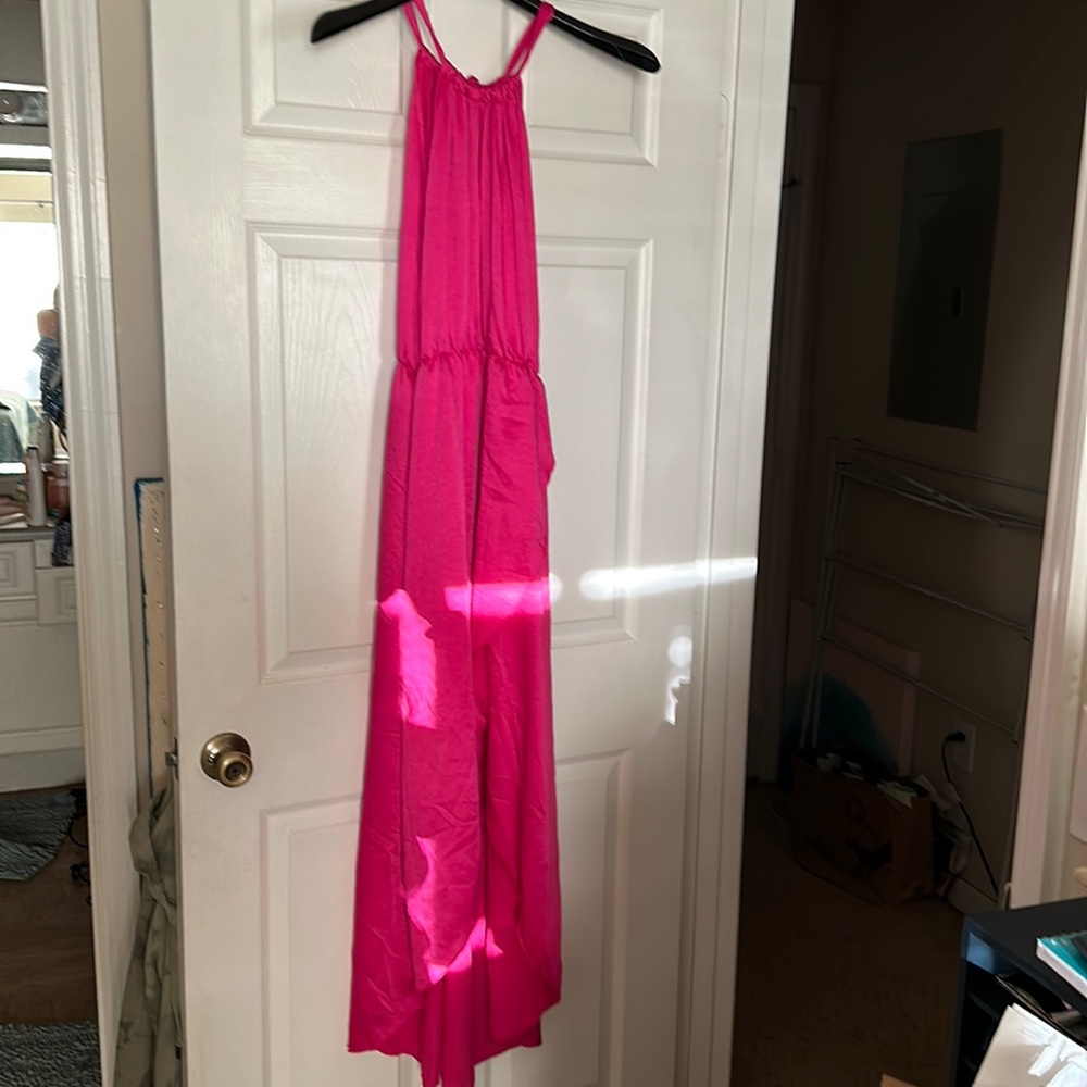 Hot Pink Hi Lo Tulip Hem Dress size 1X